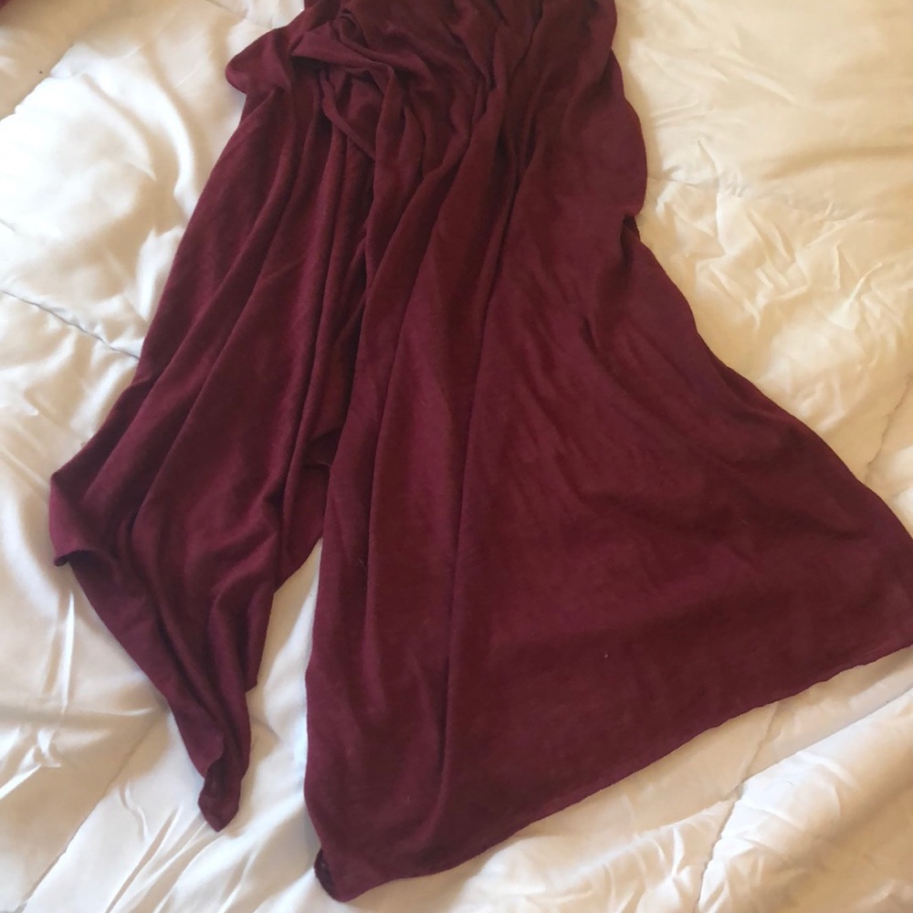 Burgundy Wine Colored Cotton Scarf